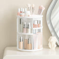 Hblife 360 Rotating Makeup Organizer Adjustable Carousel Large Capacity Revolving Perfume Organizer Skincare Organizers Cosmetic Storage Spinning