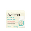 Aveeno Calm + Restore Facial Cream for Redness Relief, Soothing Face Moisturizer for Sensitive Skin, Hypoallergenic Formula, Fragrance-Free, 1.7 OZ