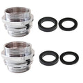 Garden Hose to Sink Faucet Adapter, 2 Pack Kitchen Sink Faucet Adapter Connect to Different Hoses, Brass Adapter for Female to Male and Male to