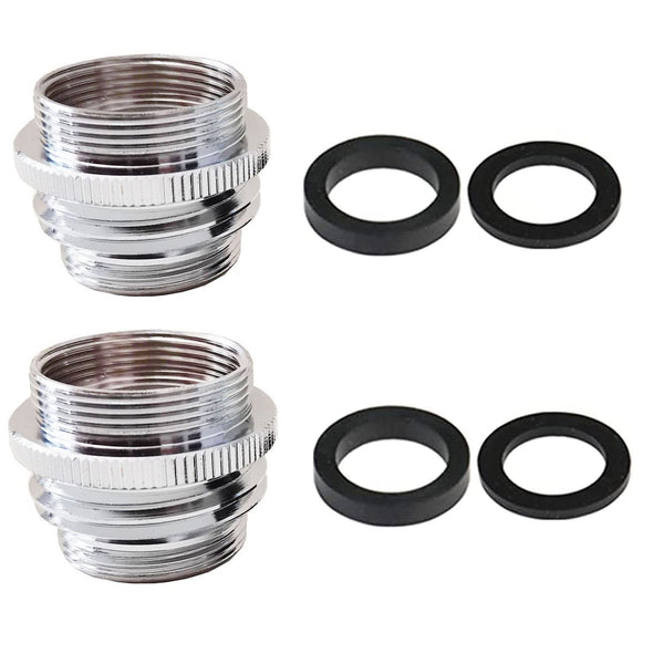Garden Hose to Sink Faucet Adapter, 2 Pack Kitchen Sink Faucet Adapter Connect to Different Hoses, Brass Adapter for Female to Male and Male to
