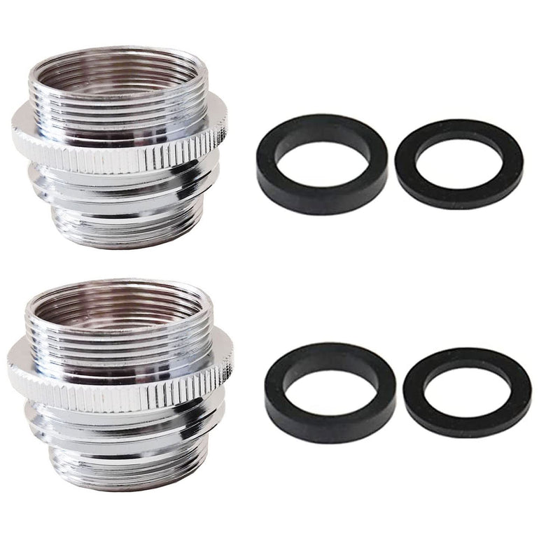 Garden Hose to Sink Faucet Adapter, 2 Pack Kitchen Sink Faucet Adapter Connect to Different Hoses, Brass Adapter for Female to Male and Male to