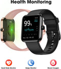 Fitness Tracker Watch, Step Tracker with Heart Rate, Blood Oxygen Sleep Monitor, 5ATM Waterproof Pedometer, Step Calorie Counter, Health Fitness