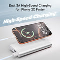 Pilot 4GS Portable Charger 12000Mah Fast Charging Power Bank Dual 3A High-Speed Output Battery Pack Compatible with Iphone 16 15 14 13 12 11 and