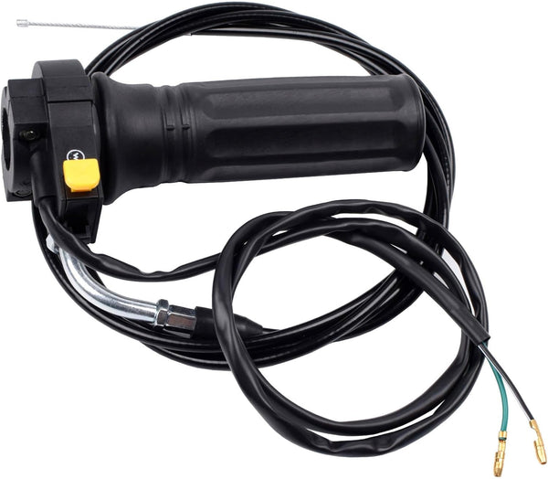 7/8" Twist Throttle Accelerator Handle Grips, 75" Throttle Cable with on off Switch for Mini Bike 49Cc 50Cc 80Cc 90Cc 110Cc 125Cc 212Cc Pit Bike