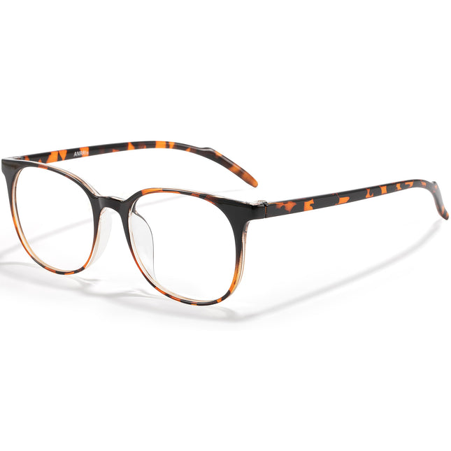 ANRRI Blue Light Blocking Glasses anti Eye Strain Computer Glasses Filter UV400 Lightweight Frame Eyeglasses for Women M