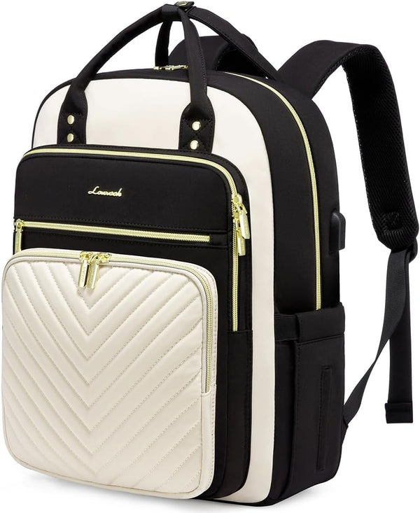 LOVEVOOK 15.6 Inch Laptop Backpack for Women,Fashion Work Travel Backpack,Waterproof Day Pack Purse for Teacher Nurse