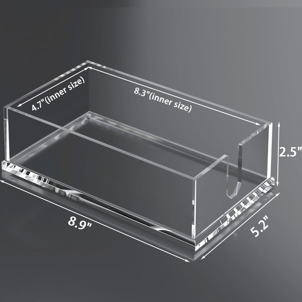 Napkin Holder for Table, Acrylic Guest Towel Holder for Bathroom, Clear Disposable Paper Hand Towels Tray for Kitchen, Cocktail Napkin Holder,