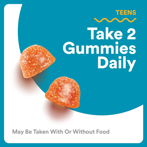 Smartypants Teen Guy Multivitamin Gummies - Improved Formula: Omega 3 (DHA/EPA), Vitamin D3, C, Vitamin B12, B6, A, K & Zinc, Folate, Gluten Free,