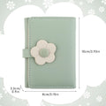 Lusofie Cute Wallet for Teen Girl PU Leather Trifold Small Wallet Cash Pocket Flowers Print Card Holder Coin Purse with ID Window for Girls Women