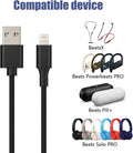 TPLTECH 3.3FT USB Charger Cable Cord Compatible with Beats Powerbeats Pro, Powerbeats, Beats X, Solo Pro Wireless Headphones and Beats Pill+