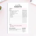 CARDAMONOLY Habit Tracker Notepad - 50 Page Tear off Planning Pad - 6 X 9 - High Performance Planner - Chore Chart for Adults - Weekly Planner