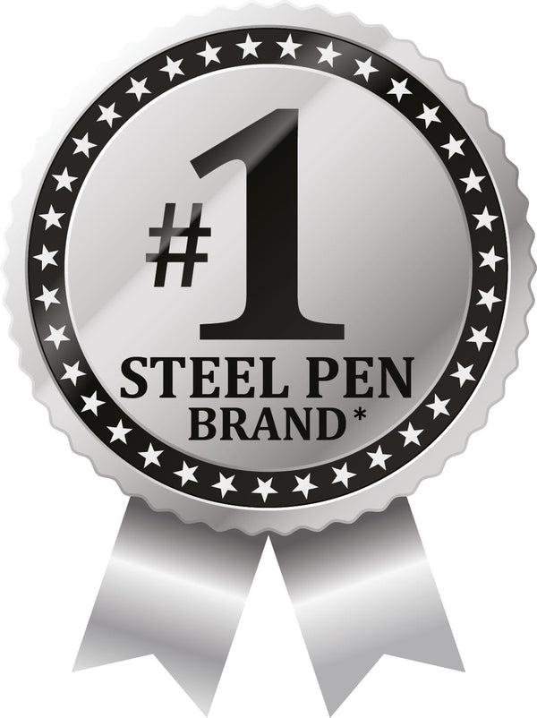 Zebra Pen F-301 Retractable Ballpoint Pen, Stainless Steel Barrel, Fine Point, 0.7Mm, Blue Ink, 2-Pack (27122)