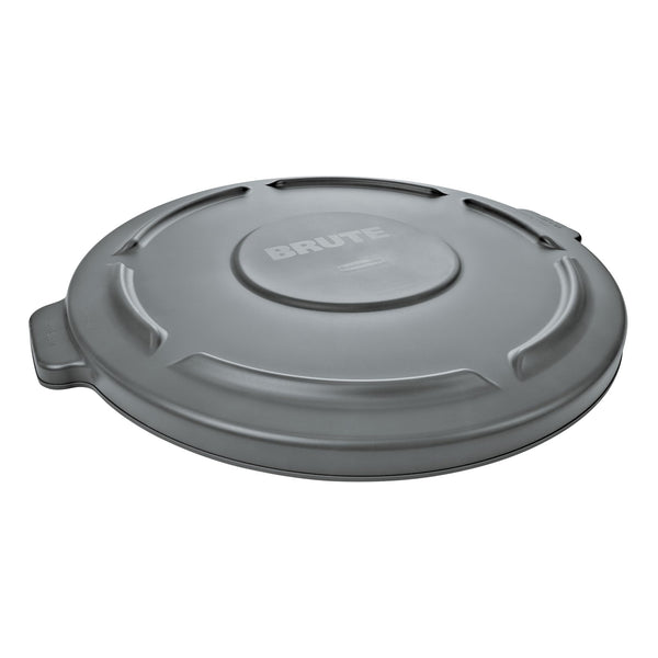 Rubbermaid Commercial Products BRUTE Heavy-Duty round Trash/Garbage Lid, 10-Gallon, Gray, Compatible with Rubbermaid BRUTE 10-Gallon Can