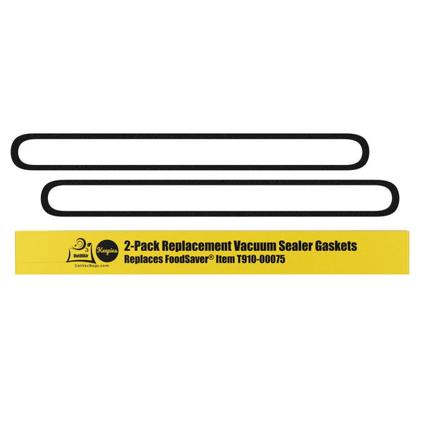Upper and Lower Gasket Replacements for Foodsaver (2 Foam Gaskets) - Fits V2200, V2400, V2800, V3000, V3200 Series Vacuum Sealers (Replaces Food
