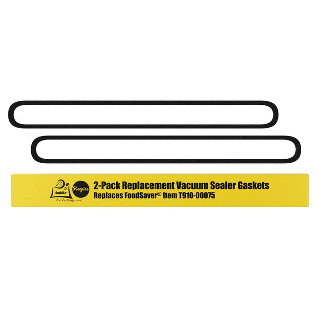 Upper and Lower Gasket Replacements for Foodsaver (2 Foam Gaskets) - Fits V2200, V2400, V2800, V3000, V3200 Series Vacuu