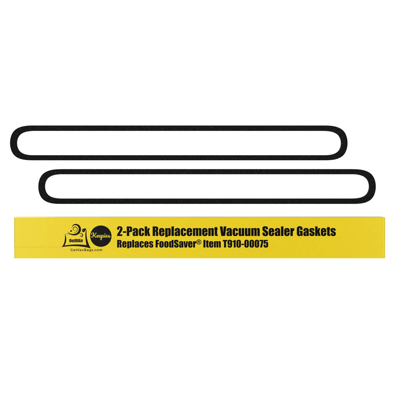 Upper and Lower Gasket Replacements for Foodsaver (2 Foam Gaskets) - Fits V2200, V2400, V2800, V3000, V3200 Series Vacuum Sealers (Replaces Food