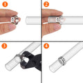 40 Pieces 15.3-18.5Mm 304 Stainless Steel Single Ear Hose Clamps
