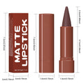 Maroon Gradient Matte Lipstick Crayon Lip Liner Pencil, Flawless Contour Gradual Ombre Effect Lip Pencil, for Women Long Lasting Waterproof Smudge
