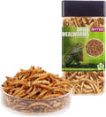 Reptile Food Dried Mealworms Pet Worms Food for Bearded Dragon, Lizard, Turtles, Chameleon, Monitor, Frog, Sugar Glider, Chickens, Birds, Hamsters