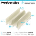 M6219 Sliding Shower Door Bottom Guide Fits for Sliding Shower Door (Top Hung) Tub Enclosure Systems, 1/2 in Channels for Glass Shower Door