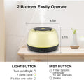 300ML Essential Oil Diffuser - 8-Hour Aromatherapy with Remote Control, 7-Color LED Lights, 4 Timer Settings for Home