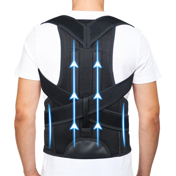 Back Brace Posture Corrector for Men and Women - Improve Posture, Lower Back and Waist Pain, Full Lumbar Support, Shoulder and Neck Stretcher,