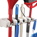 Home-It Mop and Broom Holder Wall Mount Garden Tool Storage Tool Rack Storage & Organization for the Home Plastic Hanger for Closet Garage