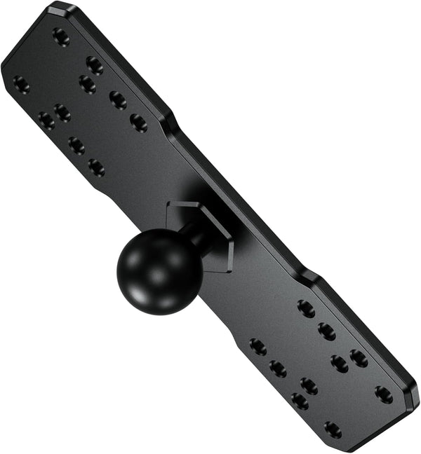 BRCOVAN 1'' Ball Fish Finder Mount, Aluminum Alloy Universal Marine Electronic Plate, Fit for RAM Mounts B Size 1 Inch Ball Double Socket Arm, Fit