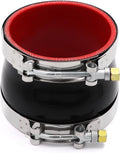 Straight Reducer Coupler Silicone Hose ID 4-Inch to 4-1/2Inch 4-Ply with Stainless Steel T-Bolt Clamp for Automotive Turbo/Intercooler/Intake Piping