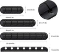 SOULWIT Cable Holder Clips, 3-Pack Cable Management Cord Organizer Clips Silicone Self Adhesive for Desktop USB Charging Cable Nightstand Power