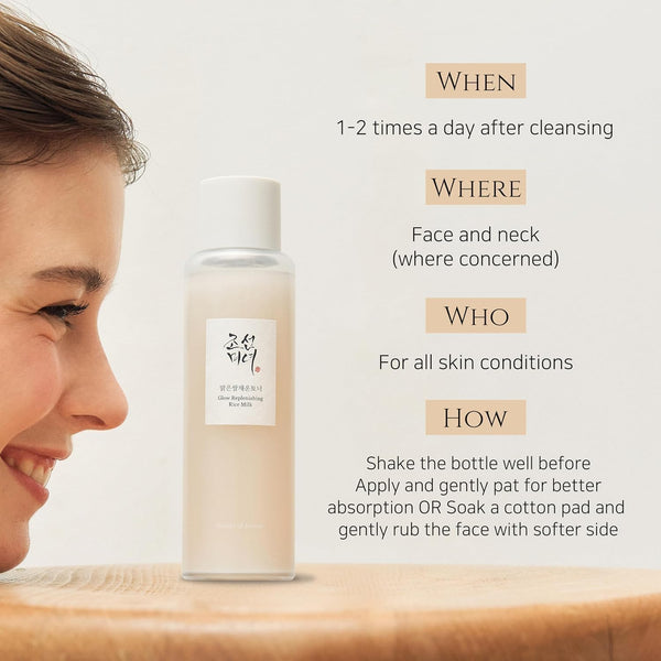 Beauty of Joseon Glow Replenishing Rice Facial Sebum Toner for Oily Combination Skin Korean Moisturizing Balance Care 150Ml, 5.07 Fl.Oz