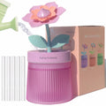 Desk Mini Humidifier,Personal Small Humidifier Diffuser 260Ml Portable,Cute,Flower,Quiet,Cool Mist, Auto Off,Colorful Light,Top Fill Air
