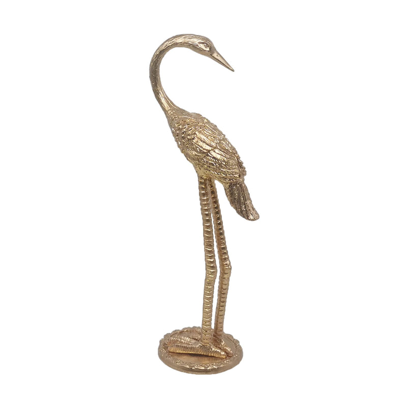 Metal Crane Ring Holder Stand for Jewelry, Engagement and Wedding Ring Display, Gold Decorative Ornaments Home Decor for Living Room, Bedroom,