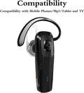 Bluetooth Headset, M26 Bluetooth Earpiece Handsfree V5.0 Wireless Headphone with Noise Cancelling and Microphone Compatible for Android Iphone