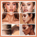 URQT Highly Pigmented Liquid Contour - Built-In Sponge Tip Sculpted Complexion Wand Contour Long Lasting Natural Buildable Highlighters Contour