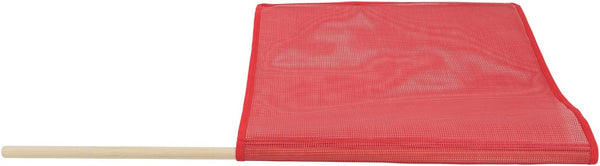 Mytee Products Red Safety Flags for Trucks with Dowel, DOT Compliant - 18 Inch X 18 Inch High Visibility Vinyl Mesh Warning Flags, 4 Pack