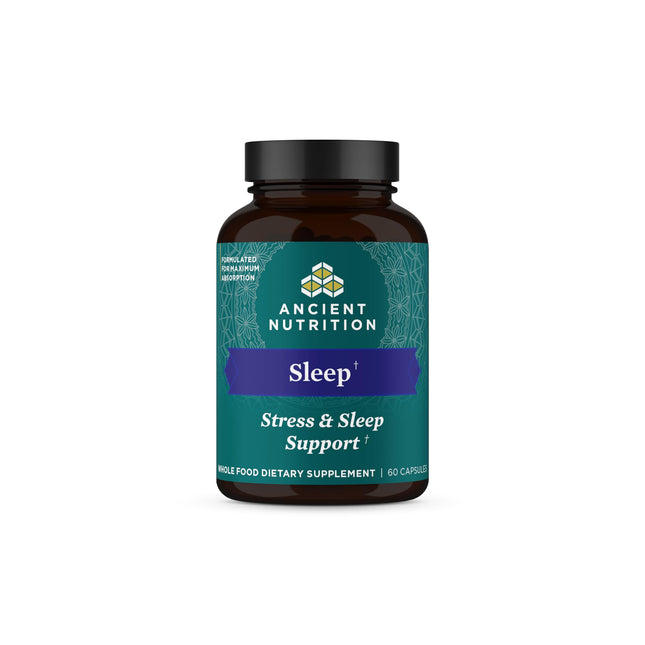 Ancient Nutrition Ashwagandha for Sleep Support, for Stress and Sleep Support, Promotes Mental Relaxation, Gluten Free, 