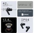 CMF Buds Wireless Bluetooth Earbuds, 42Db Noise Cancelling Earbuds, Dirac HD Audio, 35.5H Playtime, BT5.3, IP54 Waterproof, 4HD Mics Wireless