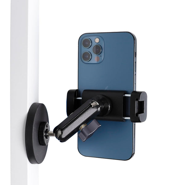 Gym Magnetic Phone Holder Mount with 360Â° Adjustable Dual Ballhead Magic Arm, Magnet Base Phone Mount for Gym Equipment, Refrigerator, or Any