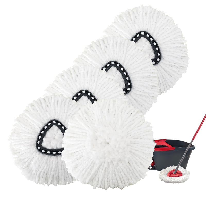 5 Pack Spin Mop Replacement Heads Mop Refills Microfiber Mop Replace Heads Safe for All Hard-Surfaced Floors