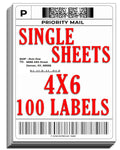 Shipping Labels 4X6 Inch - Shipping Label for Inkjet Printer and Laserjet, Mailing Postal Shipping Stickers 4X6 Printer Paper, White Opaque -