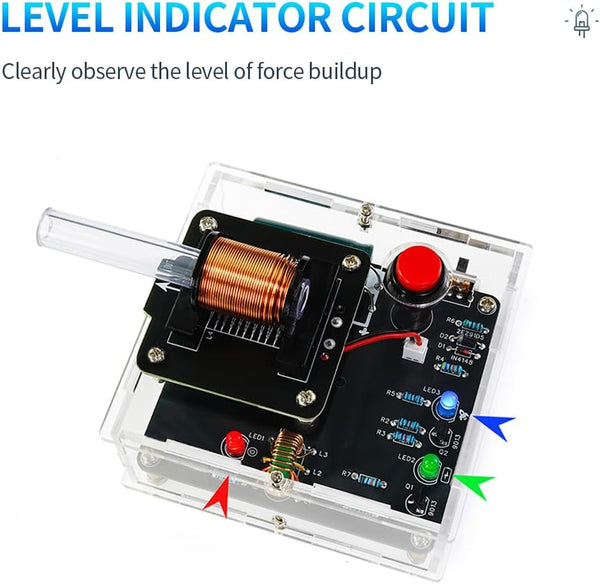 STEM Projects DIY Toys Soldering Practice Kit, Electric Magnetic Transmitter Educational Electronics Kit, Mini DIY Shooting Game Toy Gift for