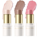 3 Pcs FAIR Contour Stick Set,Cream Blush & Highlighter Bronzer Pen,Long Lasting & Smooth Natural Face Contouring Illuminator,Professional Makeup