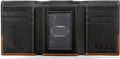 Timberland Men'S Leather Trifold Wallet with Id Window, Black/Brown (Hunter), One Size