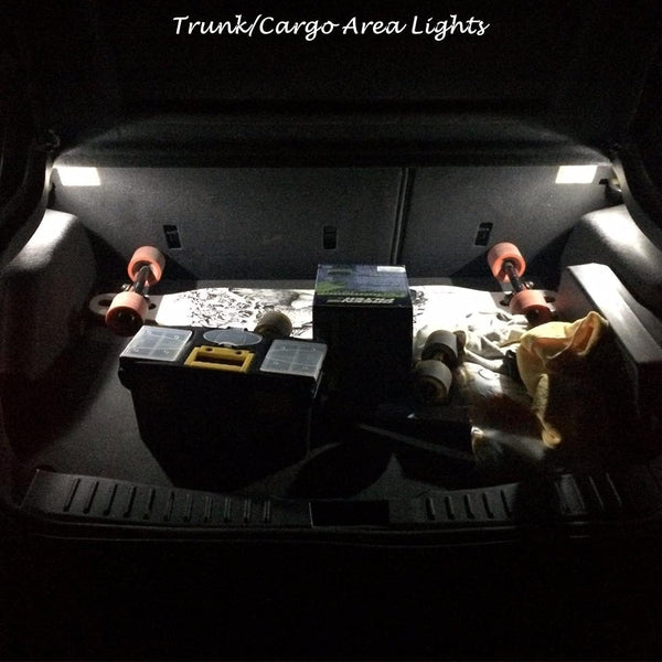 Alla Lighting T10 Wedge 194 168 2825 W5W LED Bulbs, 6000K White License, Reverse, Trunk, Marker, Parking, Door, Map, Dome Lights Lamps, 360Â° Light