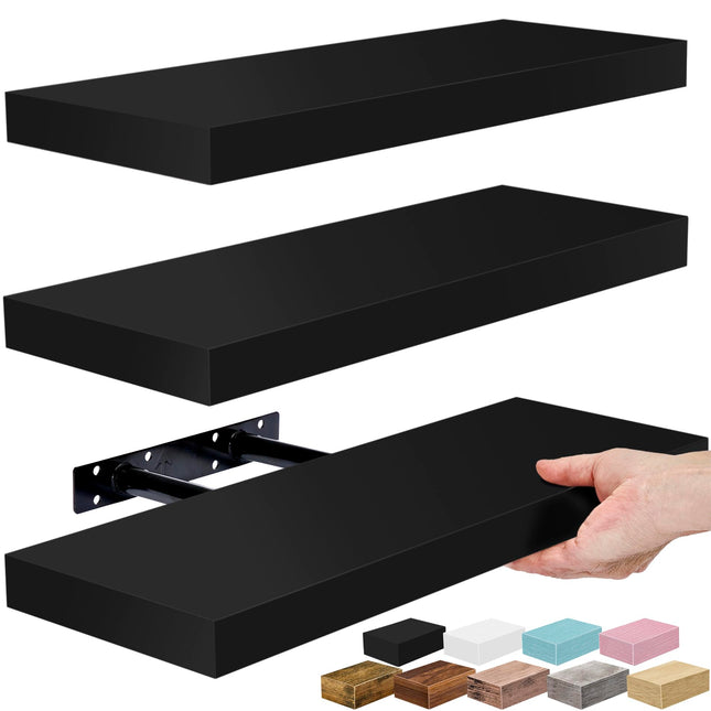 Sorbus Floating Shelves for Wall, Bathroom Shelves Wall Mounted for Kitchen, Bedroom, Bathroom Storage over Toilet, Hang