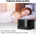 Magicteam Sound Machine White Noise Machine with 20 Non Looping Natural Soothing Sounds Memory Function 32 Levels of Volume Powered by AC or USB