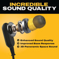DEWALT Heavy Duty Neckband Bluetooth Earbuds, Wireless Bluetooth 5.2 Headphones W/Microphone, Lightweight Comfort, IP56 Waterproof, Deep Bass