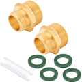 Brass Garden Hose Adapter, 3/4â GHT Male X 1â NPT Male Connector,Ght to NPT Adapter Brass Fitting,Brass Garden Hose to Pipe Fittings Connect