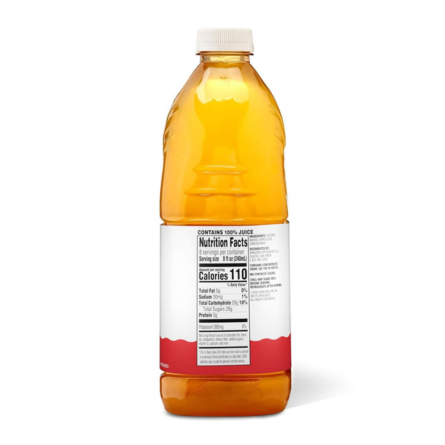 Amazon Brand - Happy Belly, Unfiltered Apple Cider from Concentrate, Bottle, 64 Fl Oz (Pack of 1)